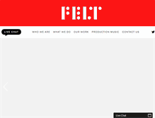 Tablet Screenshot of feltmusic.com
